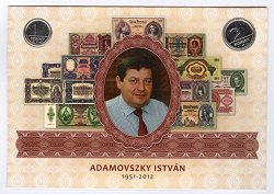 2012-es ezüst fantáziaveret 1 és 2 forint Adamovszky István emlékbliszter