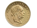 1892-es sárgaréz 4 forint / 10 frank hivatalos pénzverdei utánveret