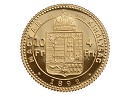 1892-es arany 4 forint / 10 frank hivatalos pnzverdei utnveret