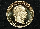 1892-es arany 4 forint / 10 frank hivatalos pnzverdei utnveret