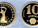1983-as arany 10 forint  hivatalos pnzverdei fantaziaveret