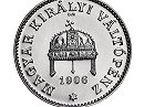 1906-os kupronikkel 20 fillér hivatalos pénzverdei utánveret